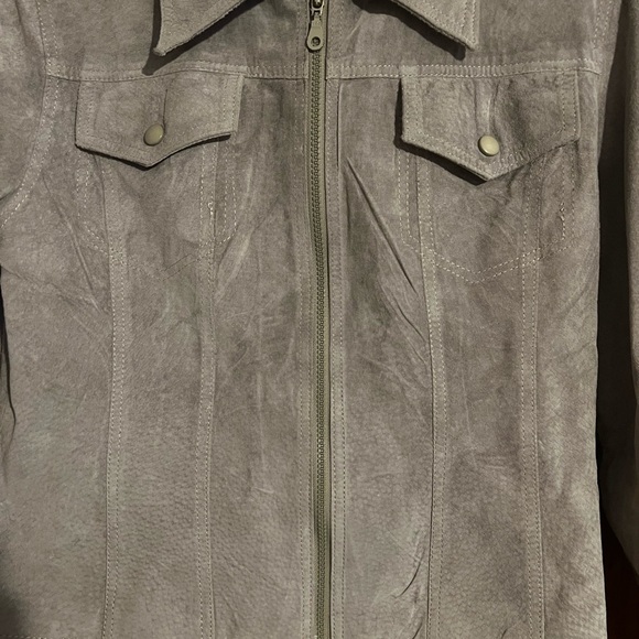 Express Blues Leather Jacket - Picture 3 of 4